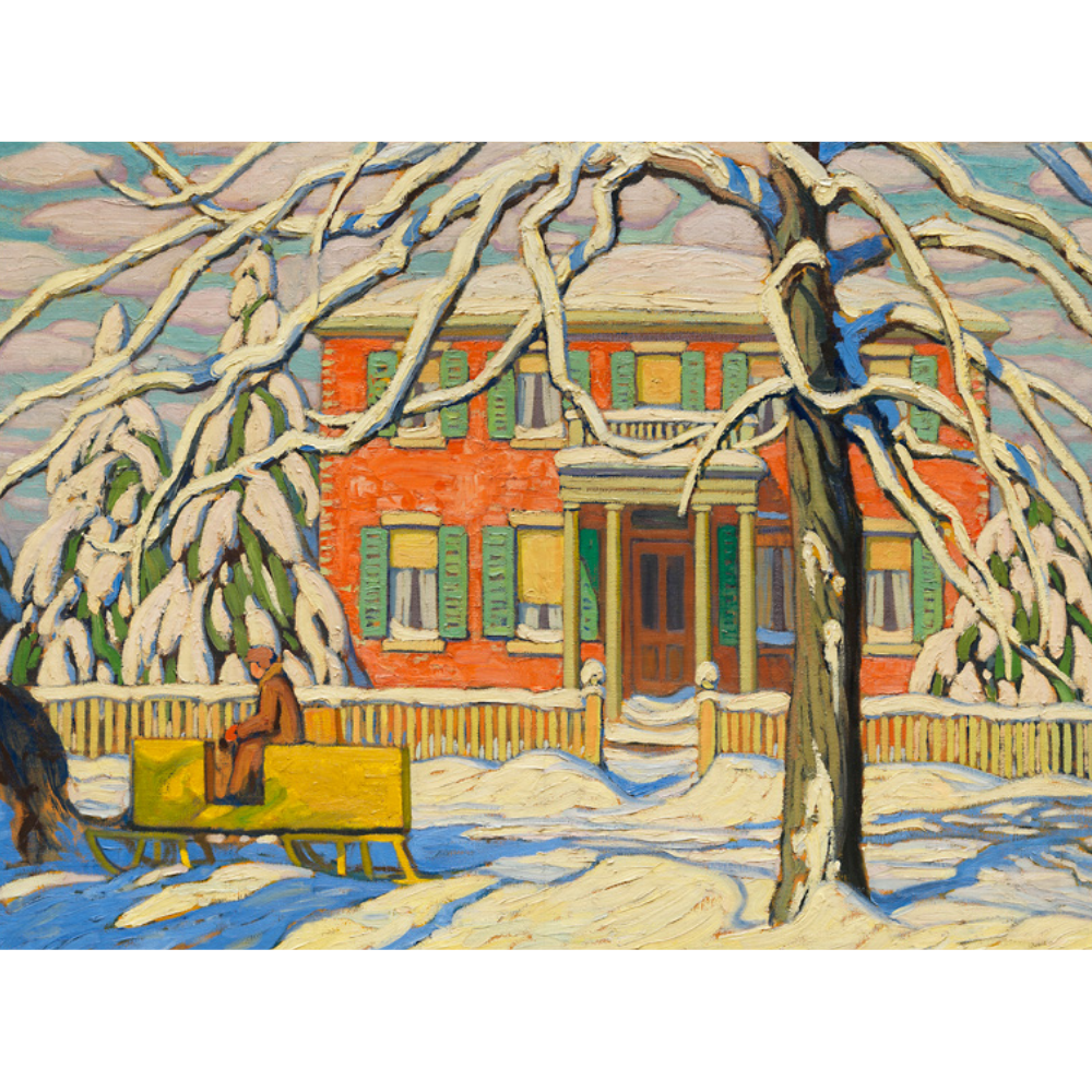 Lawren S. Harris: Red House and Yellow Sleigh
