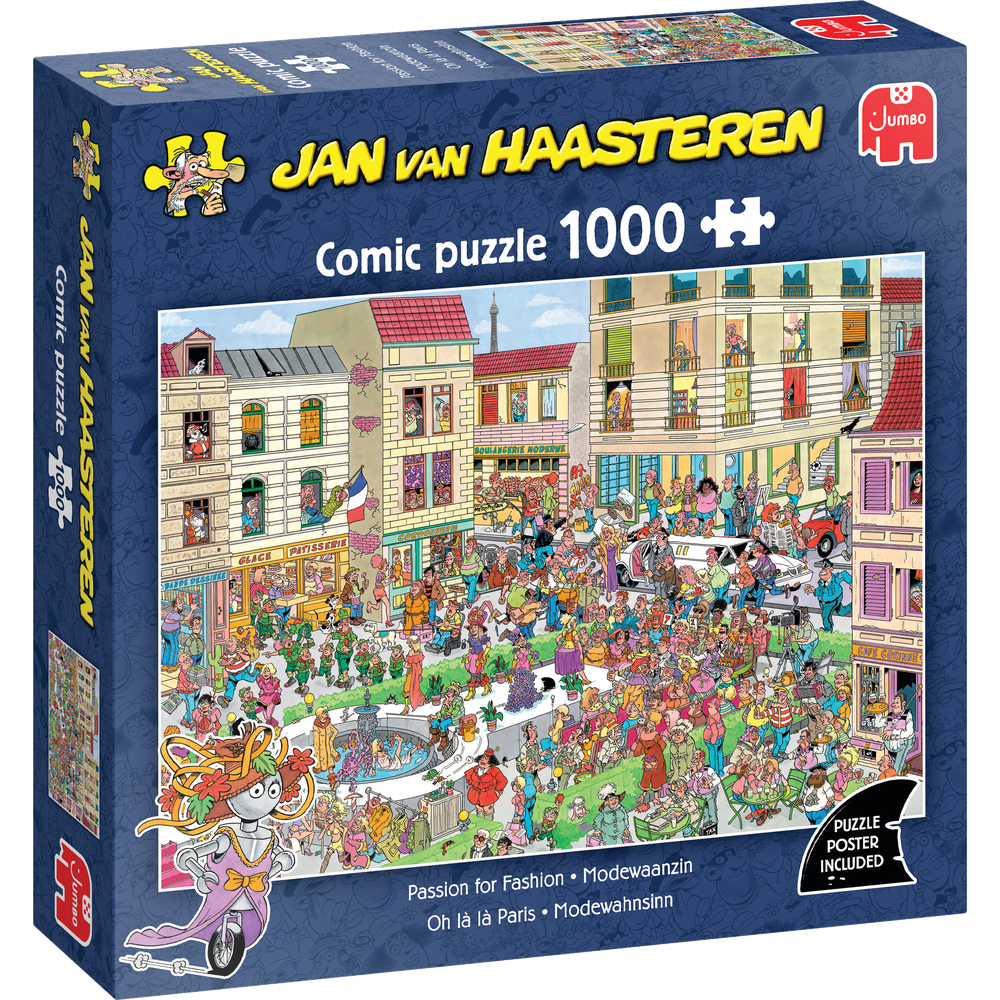 Passion for Fashion Jan van Haasteren jigsaw puzzle box