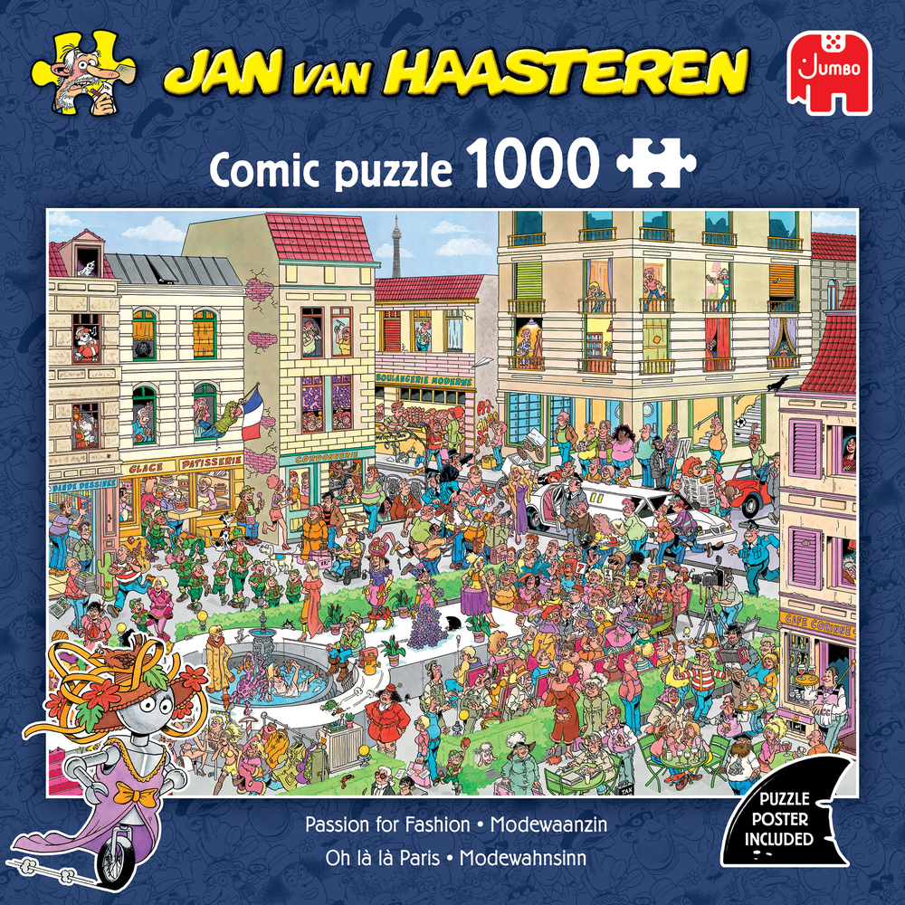 Passion for Fashion Jan van Haasteren jigsaw puzzle box front