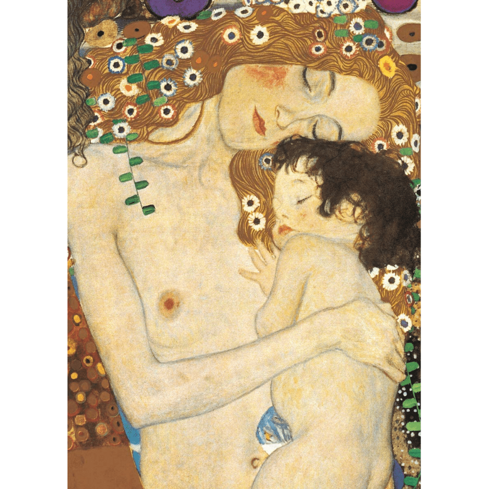 Gustav Klimt Mother and Child Detail 1000 piece jigsaw puzzle artwork