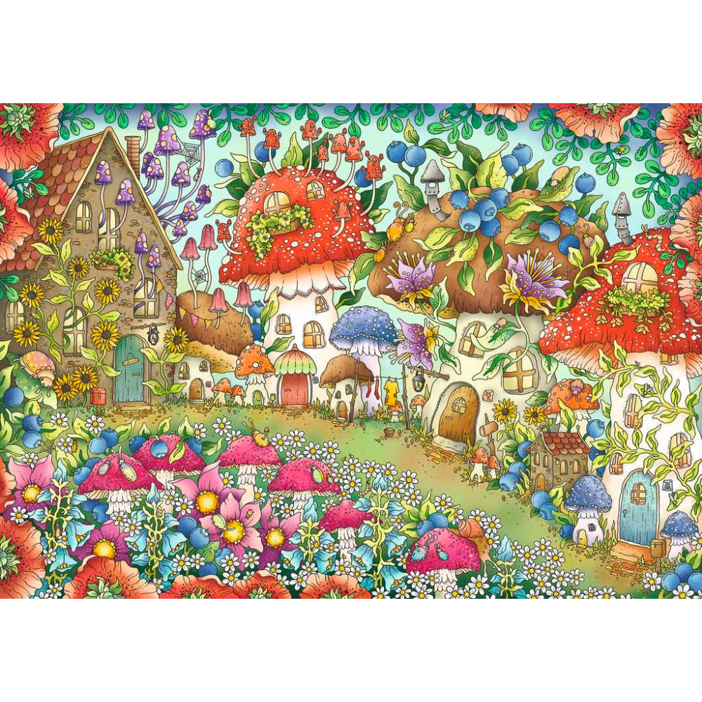 Floral Mushroom Houses