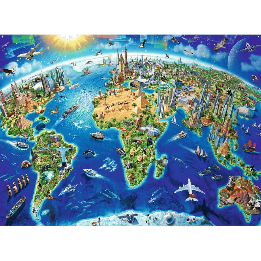 World Landmarks Map