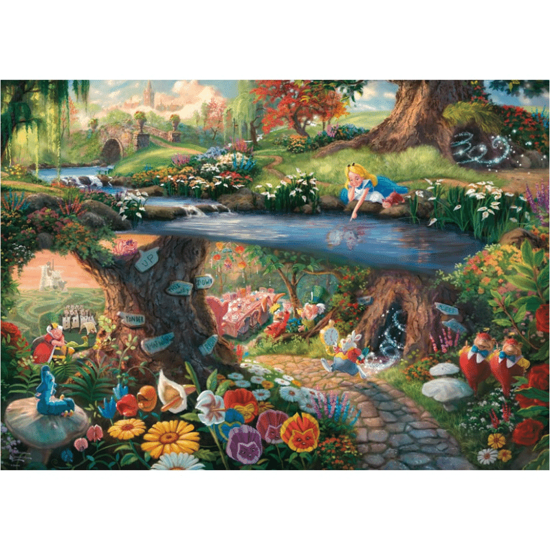 Thomas Kinkade: Alice in Wonderland - Thirsty Meeples