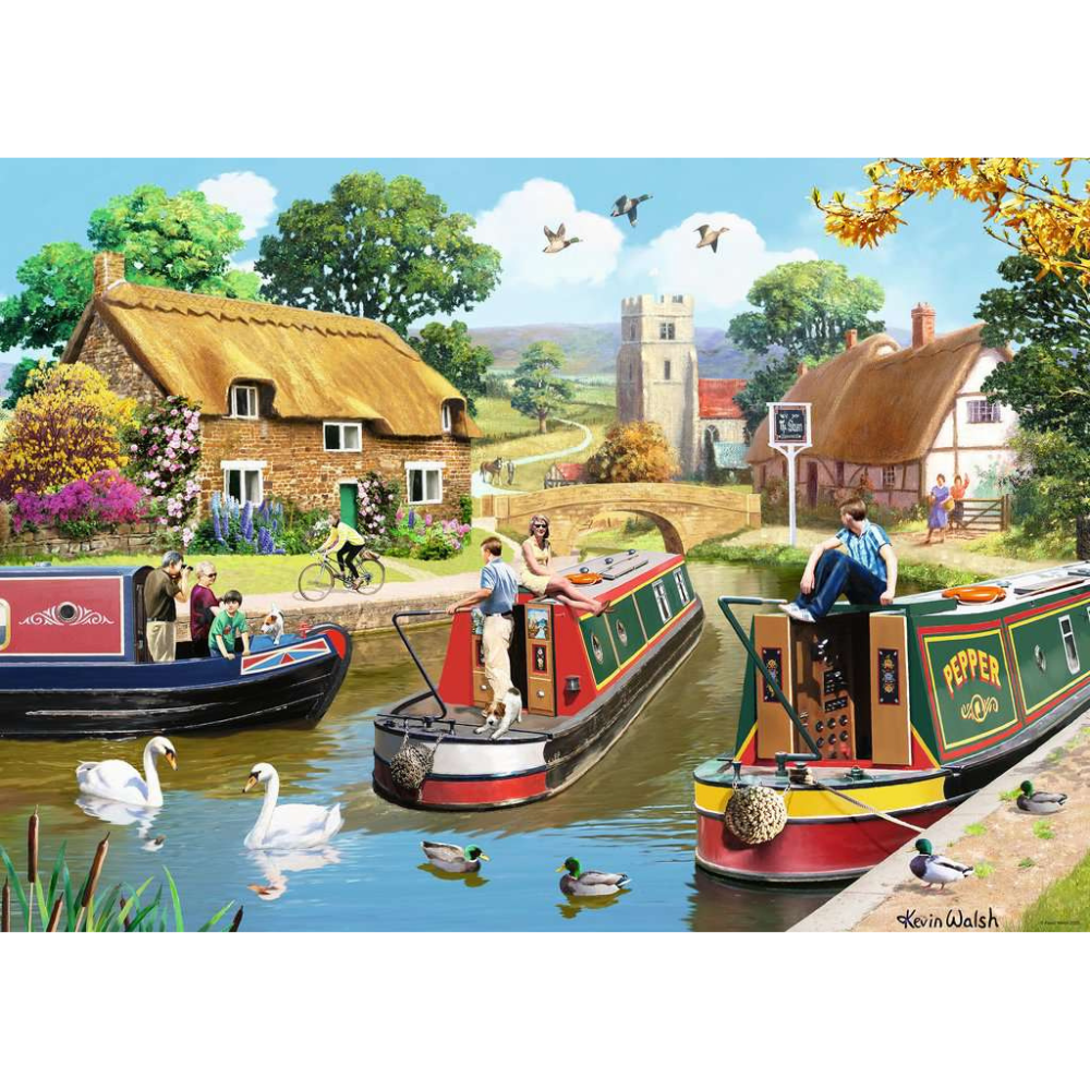 A Busy Day on the Canal