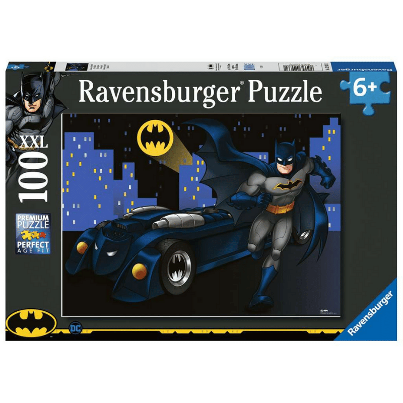 Children's Batman puzzle by Ravensburger featuring a colorful Batman design for kids to assemble and enjoy.