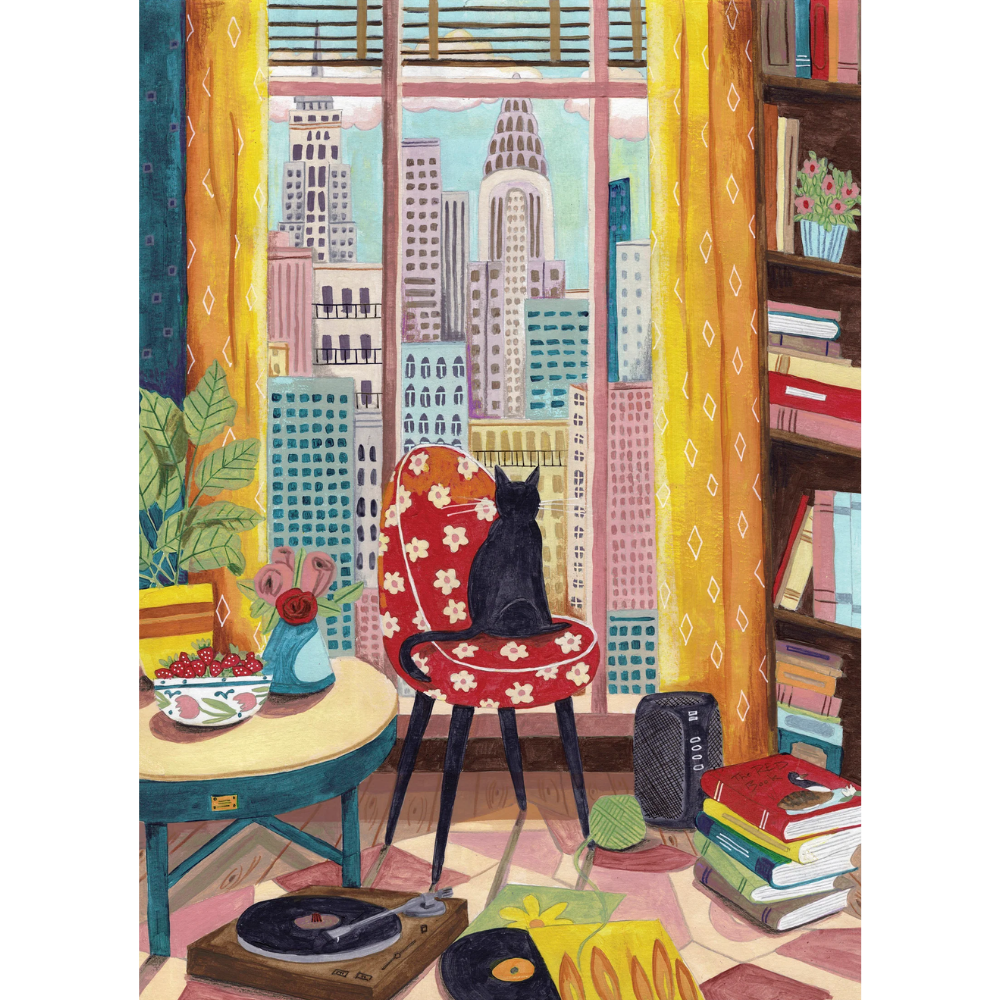 Caroline Bonne Müller: Black Cat in New York Window (PRE-ORDER)