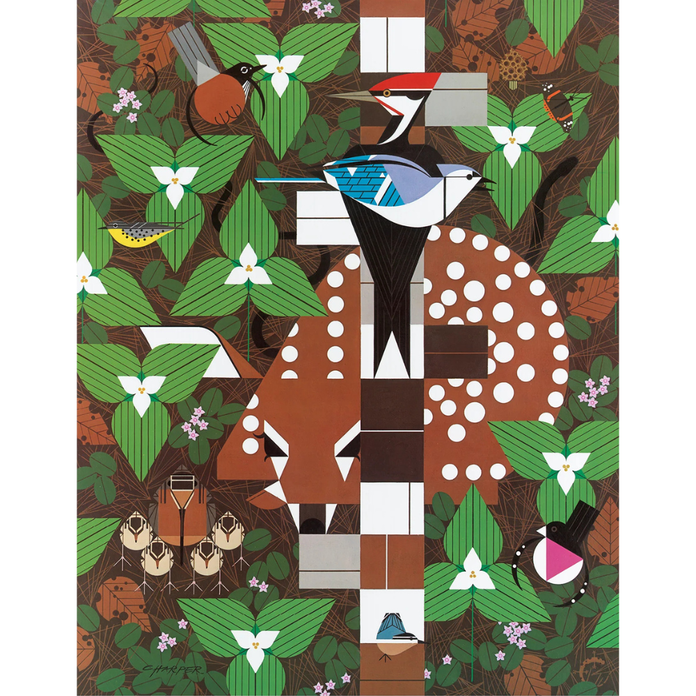 Charley Harper Double-Sided Jigsaw Puzzle Set