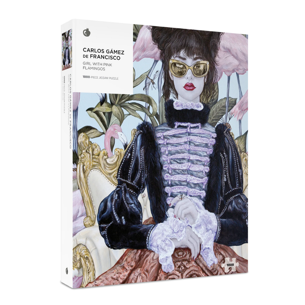 Carlos Gámez de Francisco: Girl with Pink Flamingos