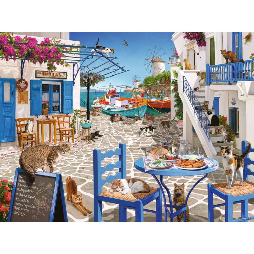 Cats of Mykonos - Thirsty Meeples
