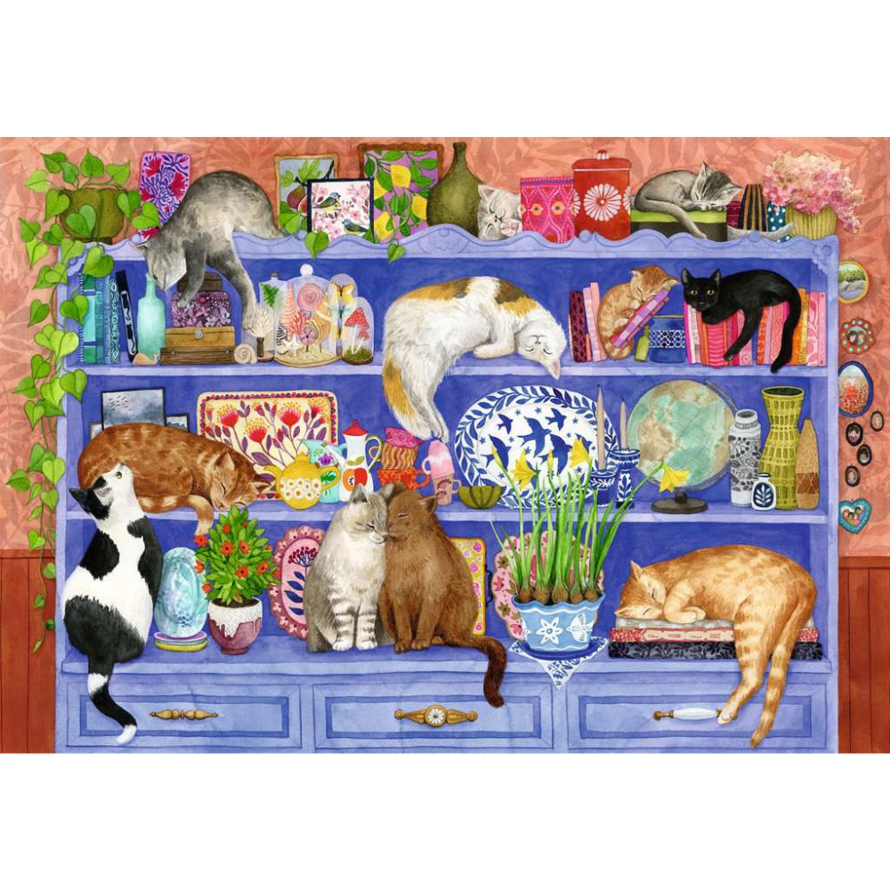 Cats on Shelf
