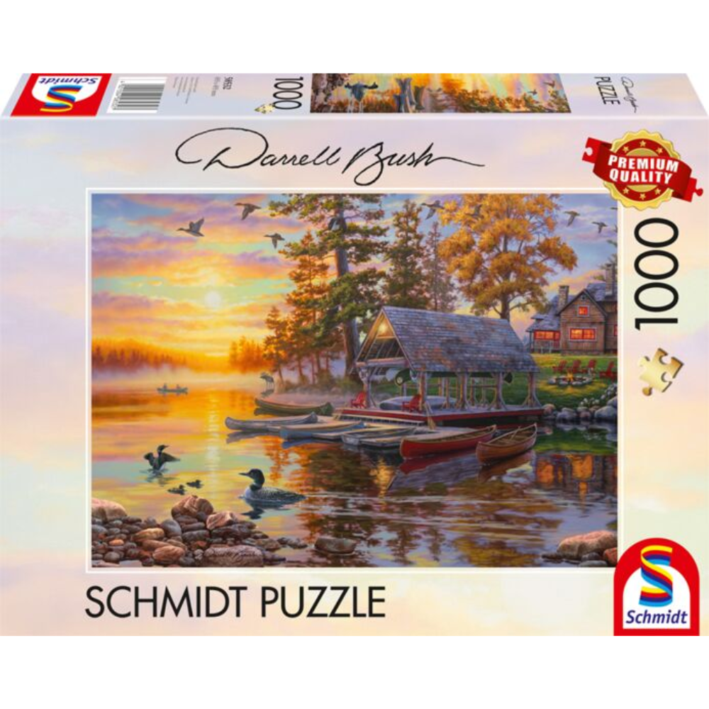 Darrell Bush: Boathouse with Canoes