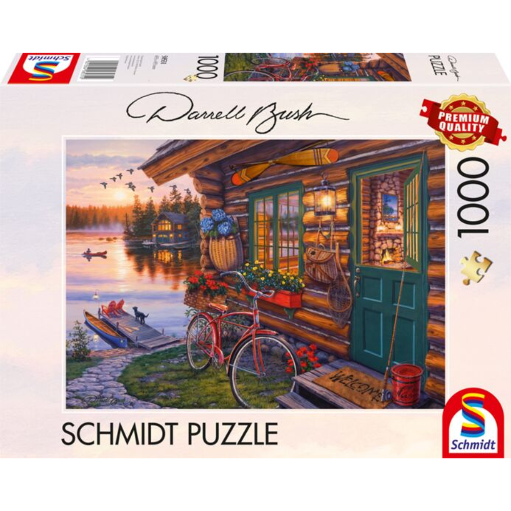 Darrell Bush: Lakeside Cabin with Bike