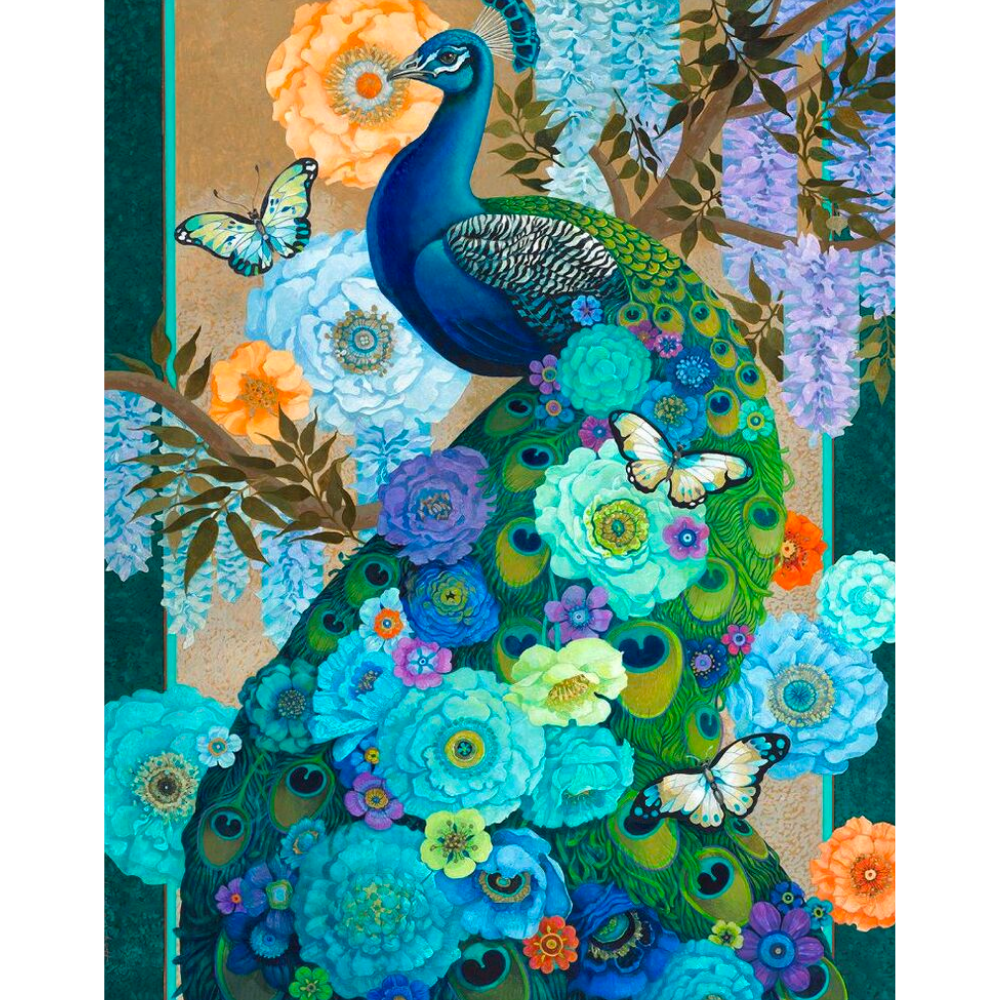David Galchutt: Floral Peacock - Thirsty Meeples