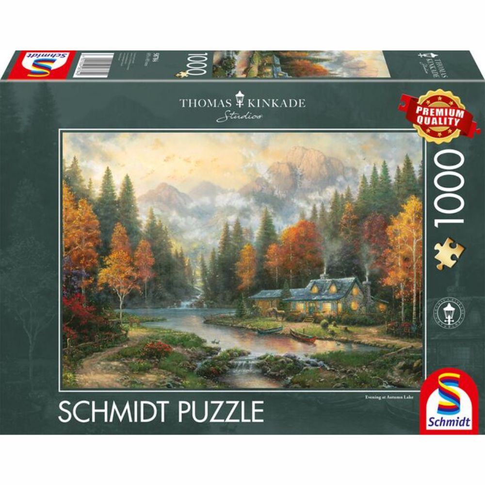 Thomas Kinkade: Evening at Autumn Lake