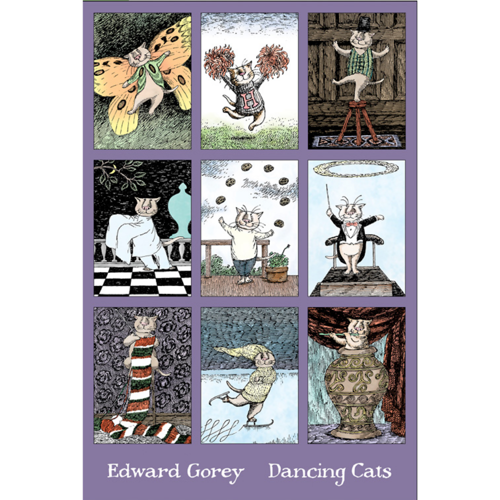 Edward Gorey: Dancing Cats - Thirsty Meeples