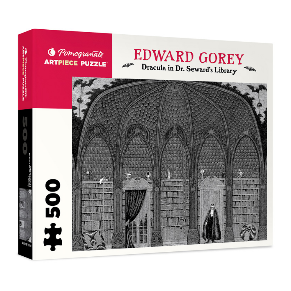 Edward Gorey: Dracula in Dr. Seward's Library - Thirsty Meeples