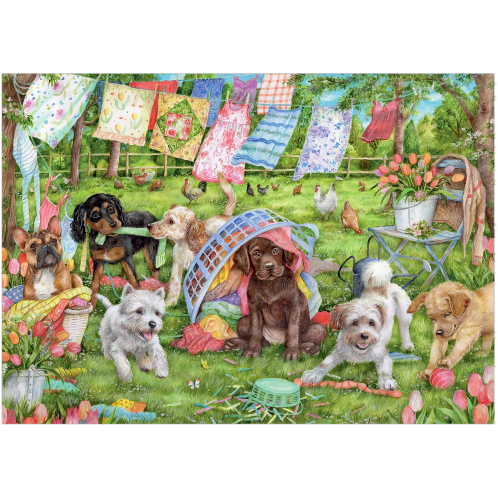 Puppies in the Garden