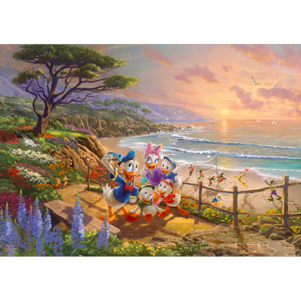 Thomas Kinkade: Donald and Daisy - A Duck Day Afternoon