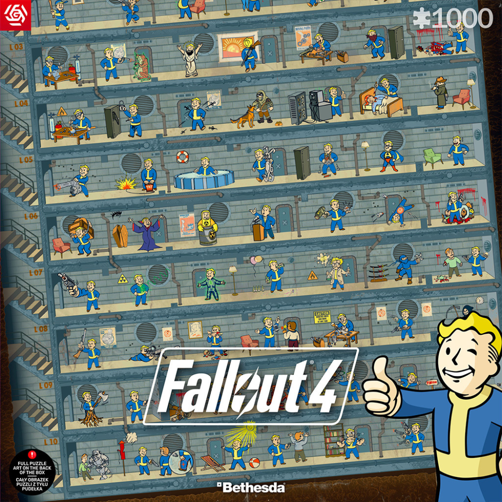 Fallout 4 Perk Poster Puzzle - Thirsty Meeples