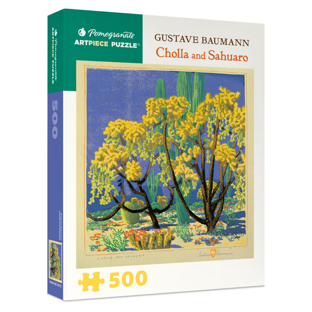 Gustave Baumann: Cholla and Sahuaro - Thirsty Meeples