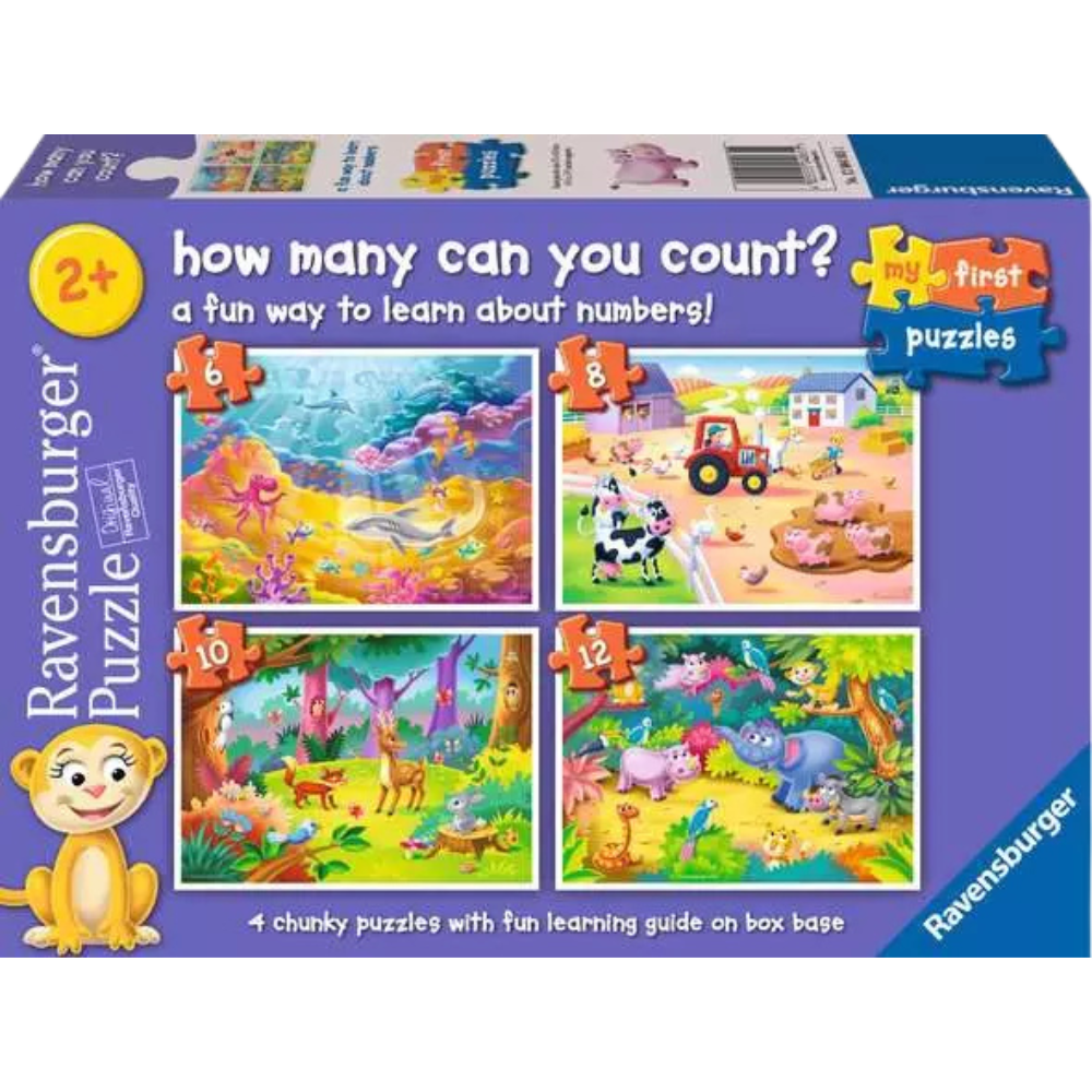 How Many Animals Can You Count? (4 in a Box)