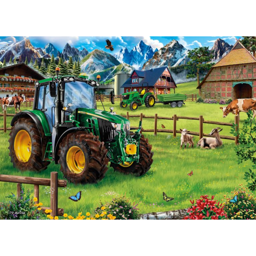 John Deere: Alpine Pasture With 6120 Tractor