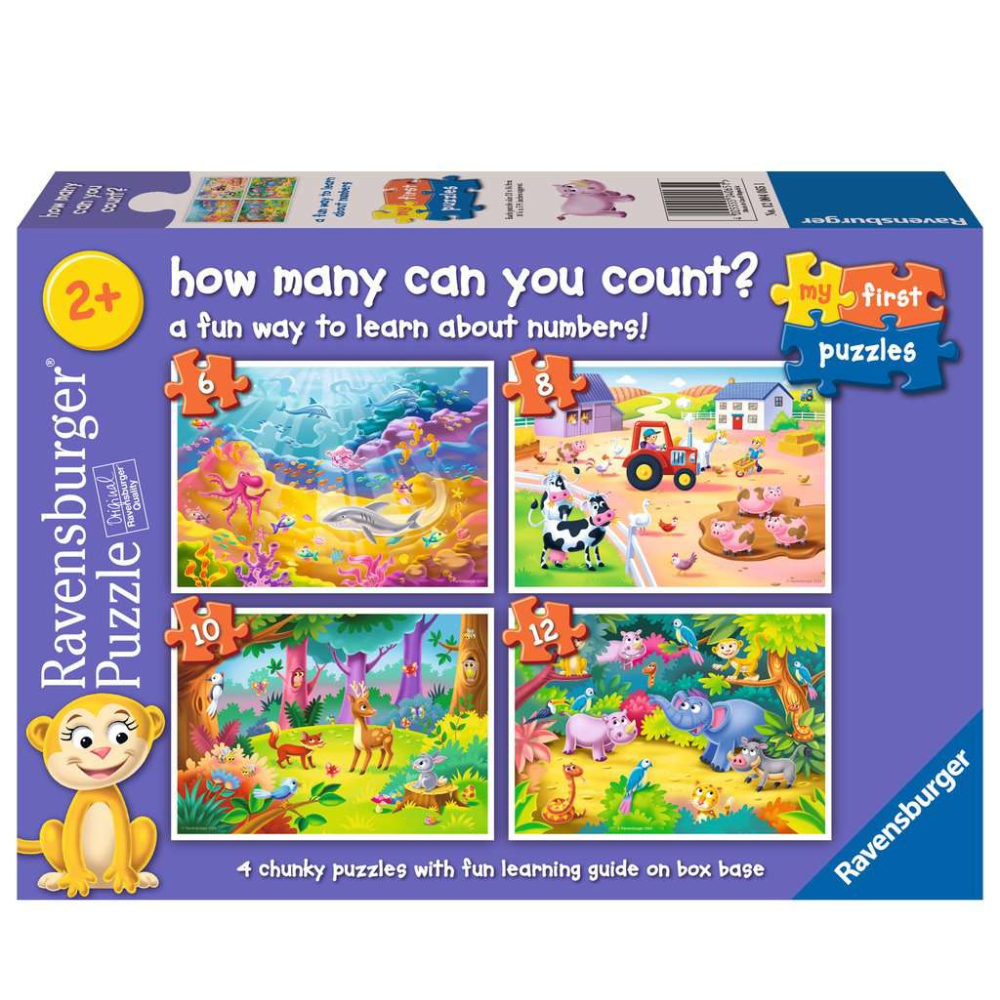 How Many Animals Can You Count? (4 in a Box)