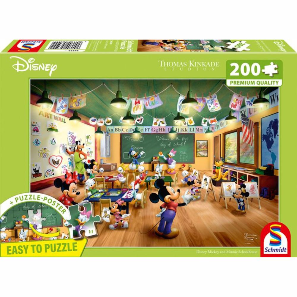 Thomas Kinkade: Disney Mickey & Minnie Schoolhouse