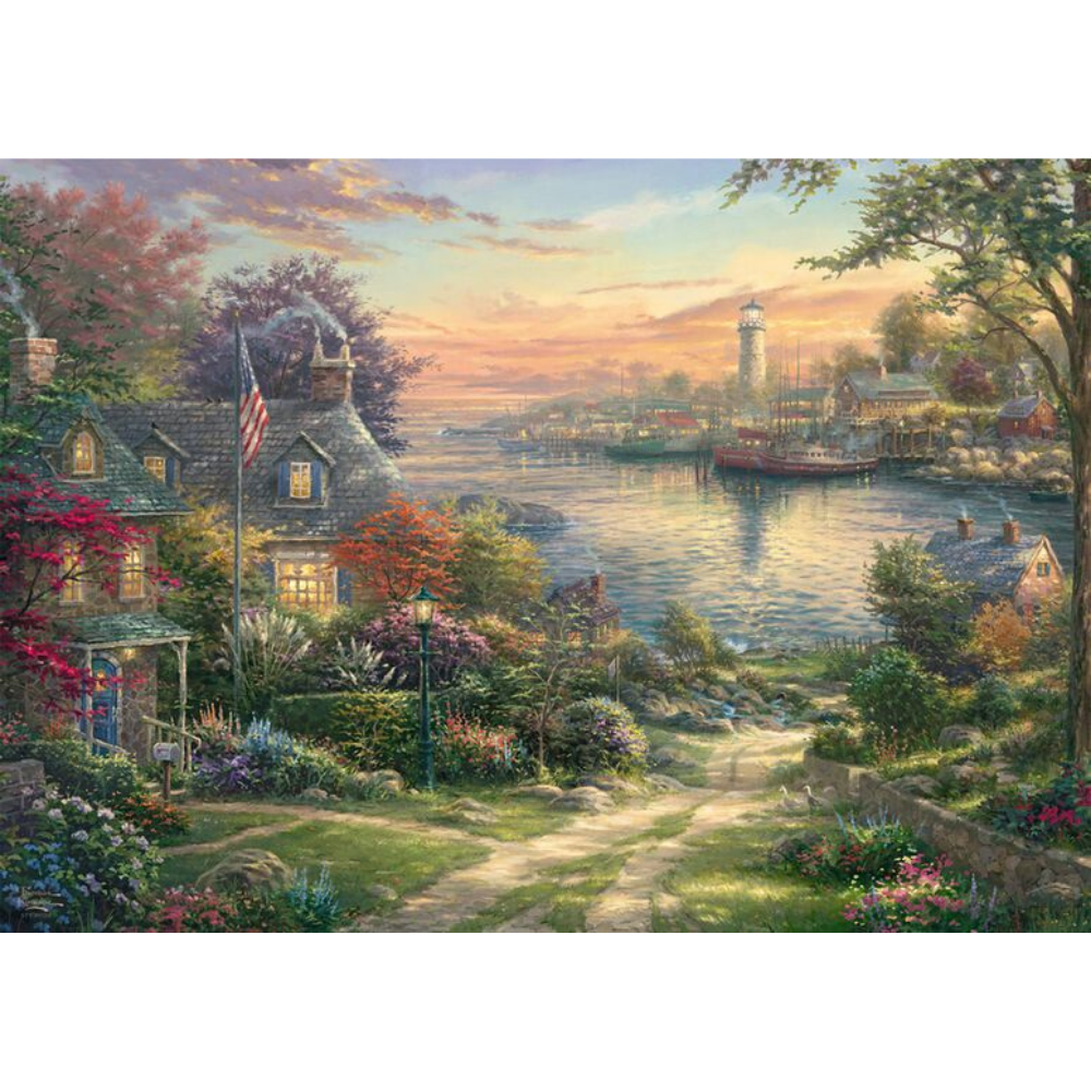 Thomas Kinkade: New England Harbour