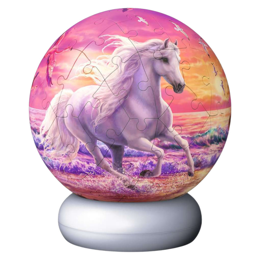 Nightlight Puzzle: Horses at the Beach - Thirsty Meeples