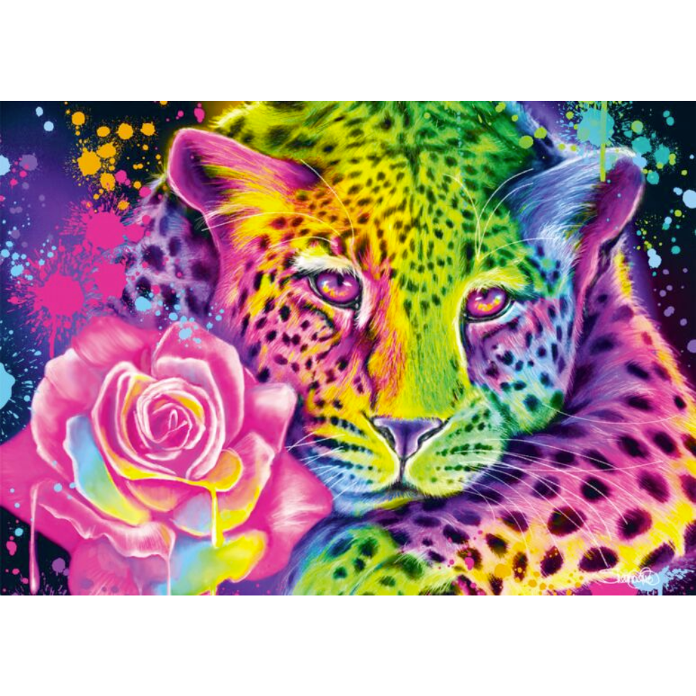 Neon Rainbow Leopard