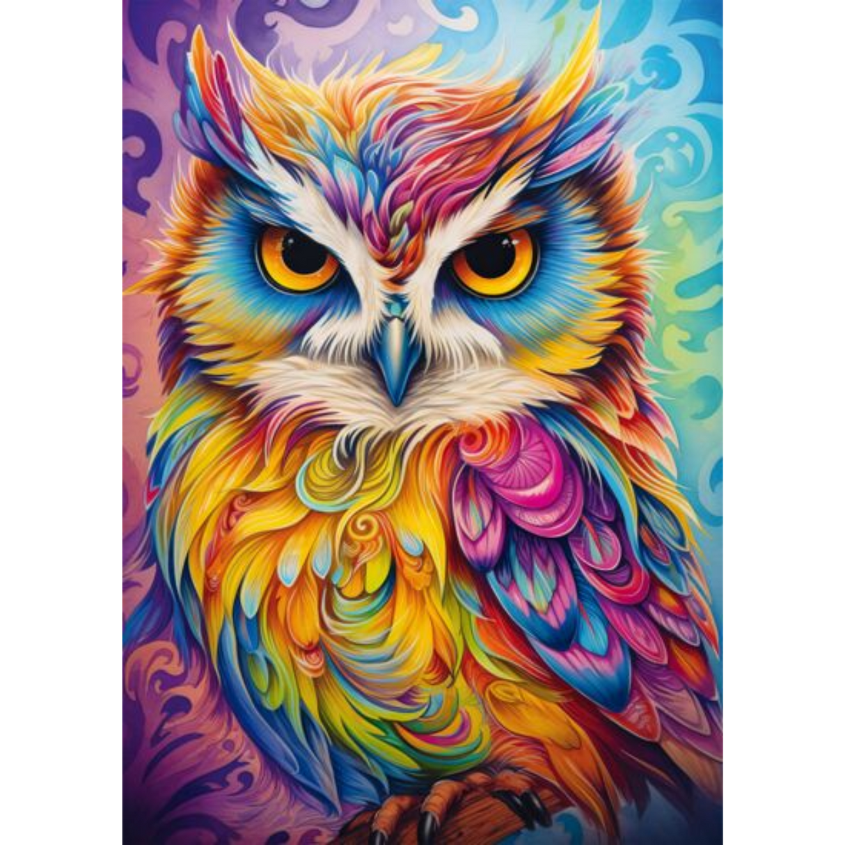 Owl in Parrot Dress