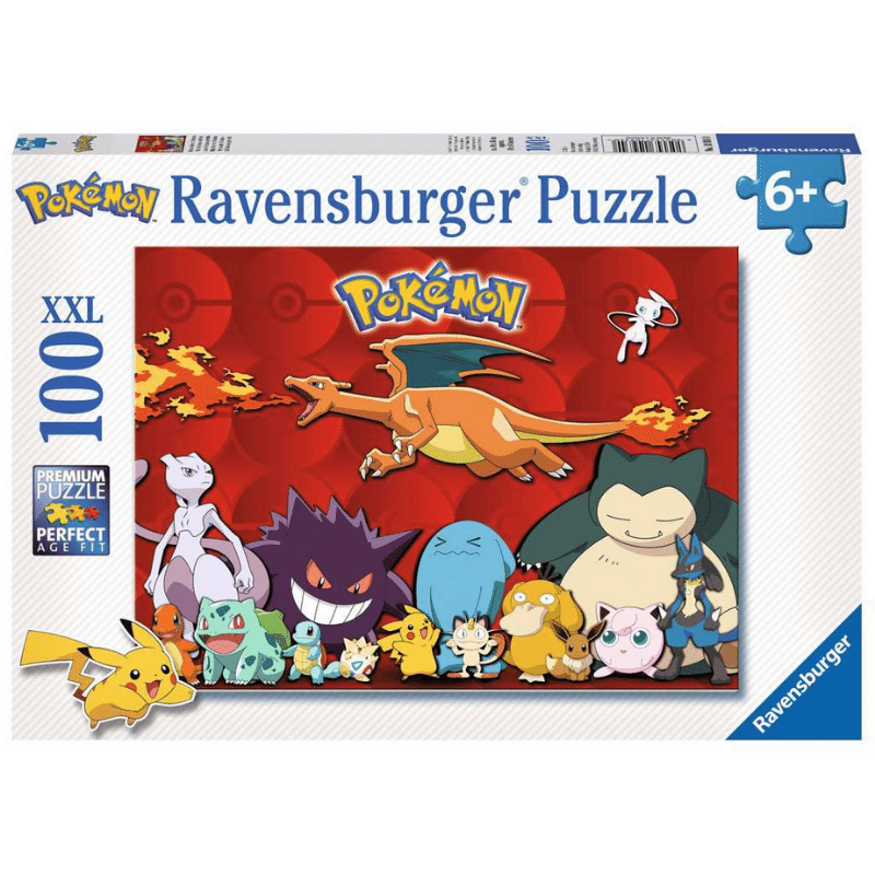 Ravensburger Pokémon children's puzzle featuring colorful Pokémon characters and vibrant artwork for kids to assemble.