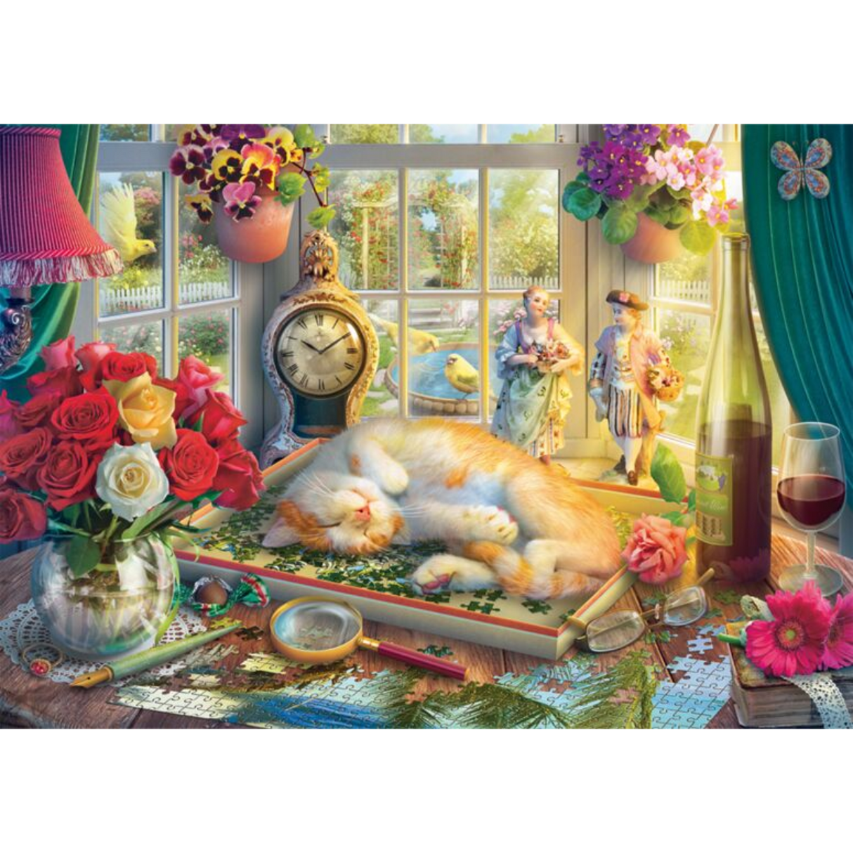 Puzzle Time with Cat