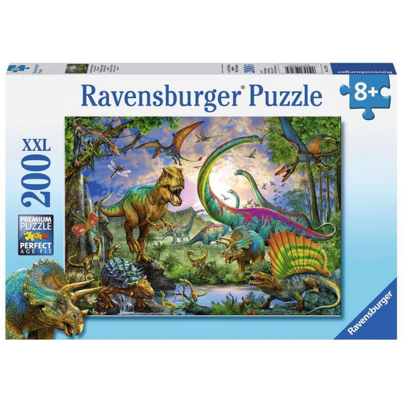 Children's puzzle by Ravensburger titled Realm of the Giants featuring colorful fantasy giant characters and detailed artwork.