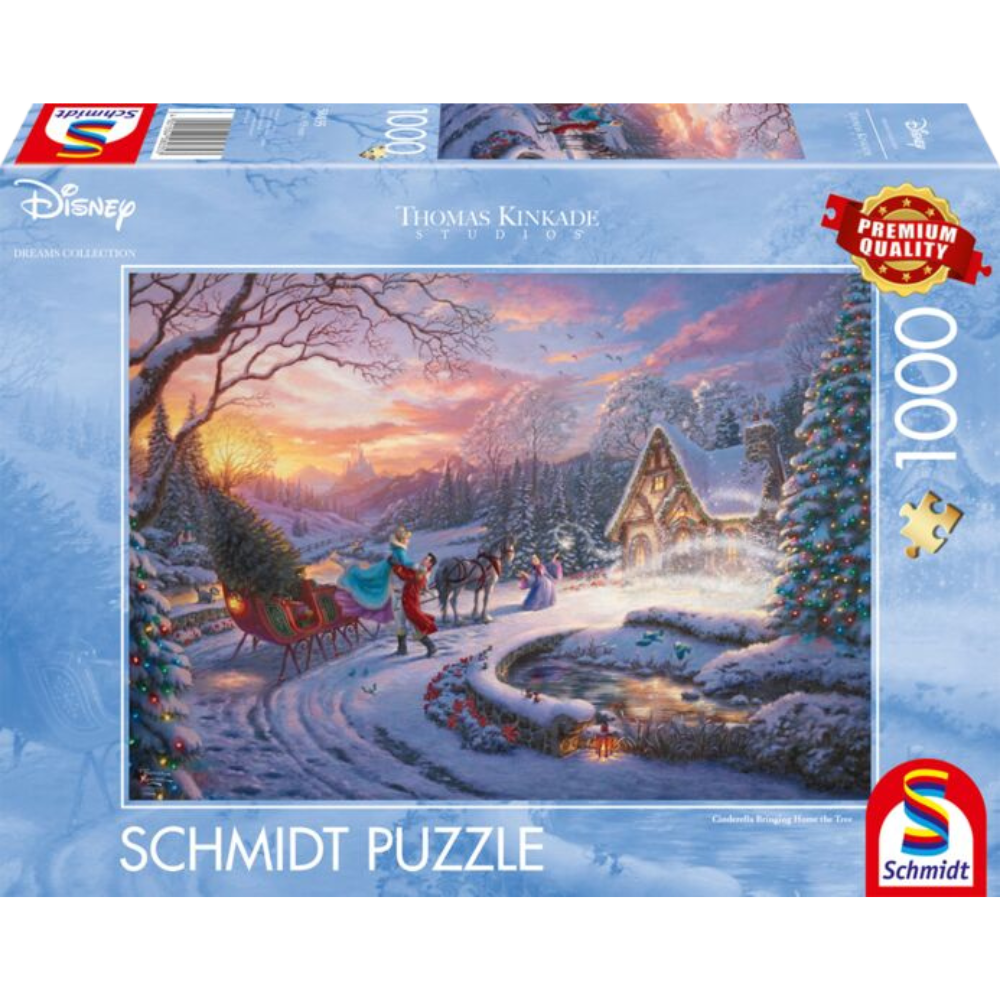 Thomas Kinkade: Disney Cinderella Brining Home the Tree