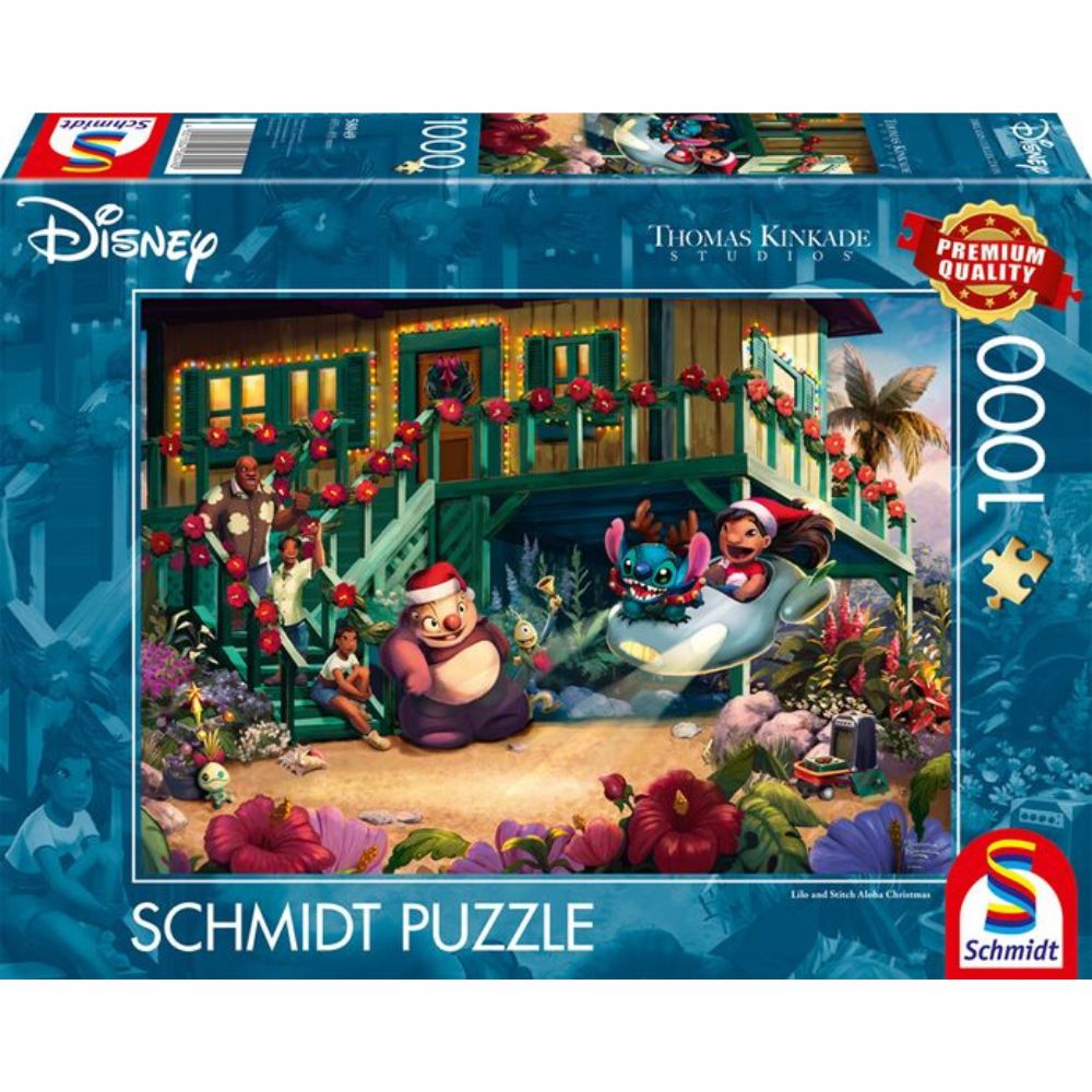 Thomas Kinkade: Lilo and Stitch - Aloha Christmas (PRE-ORDER) - Thirsty Meeples