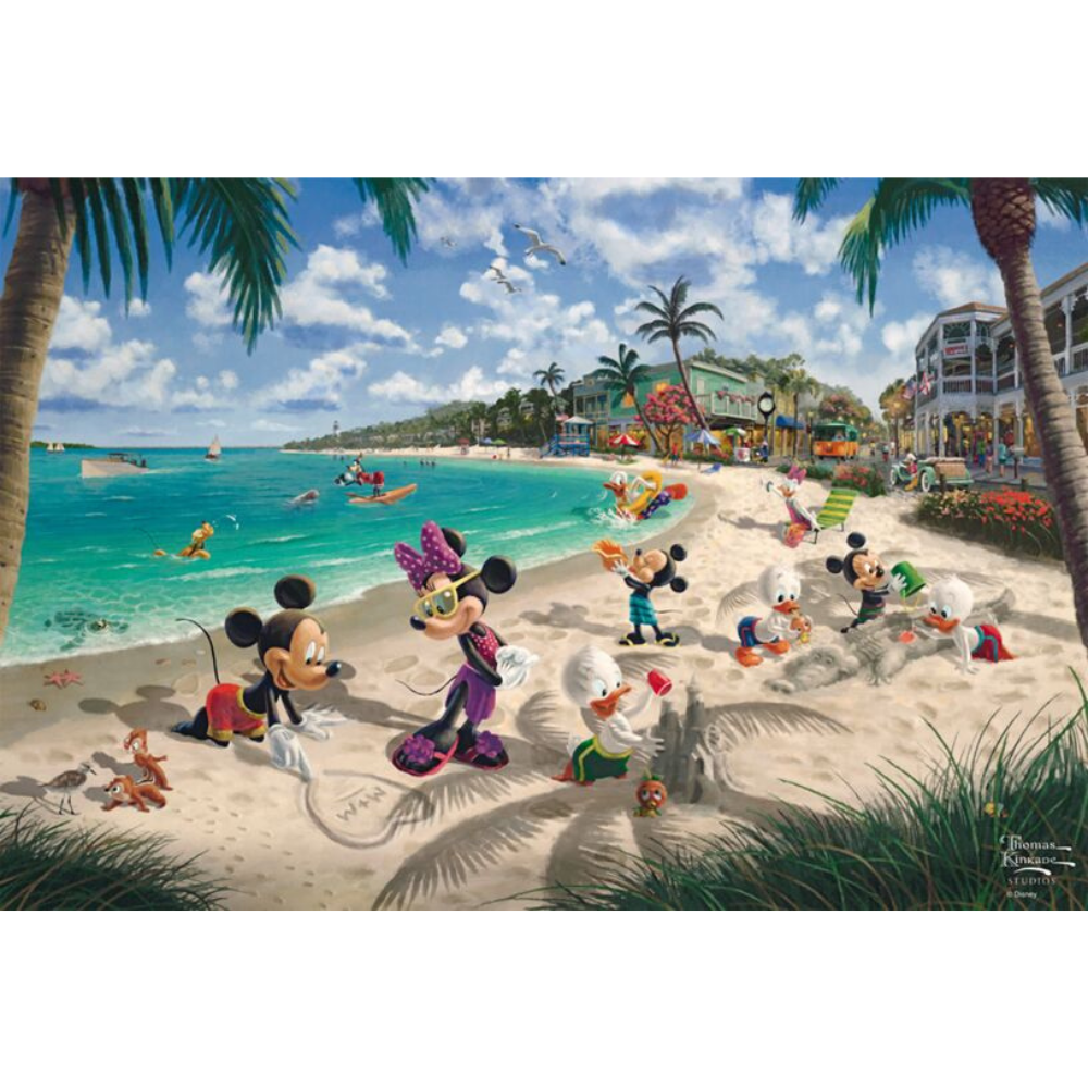 Thomas Kinkade: Disney Mickey & Minnie in Florida