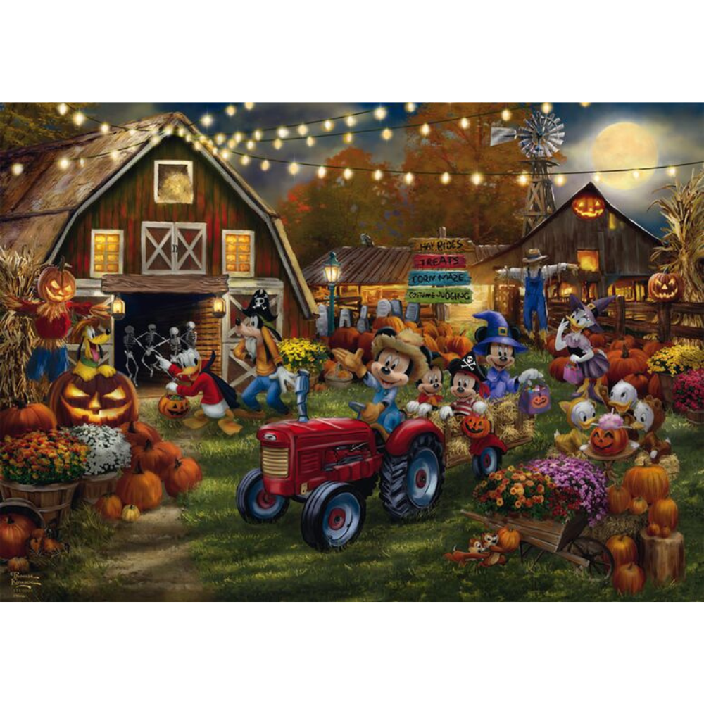 Thomas Kinkade: Mickey and Minnie - Pumpkin Festival