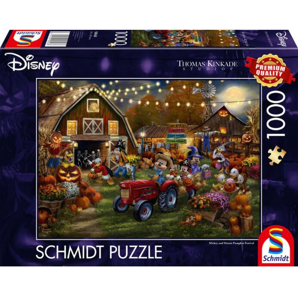 Thomas Kinkade: Mickey and Minnie - Pumpkin Festival - Thirsty Meeples