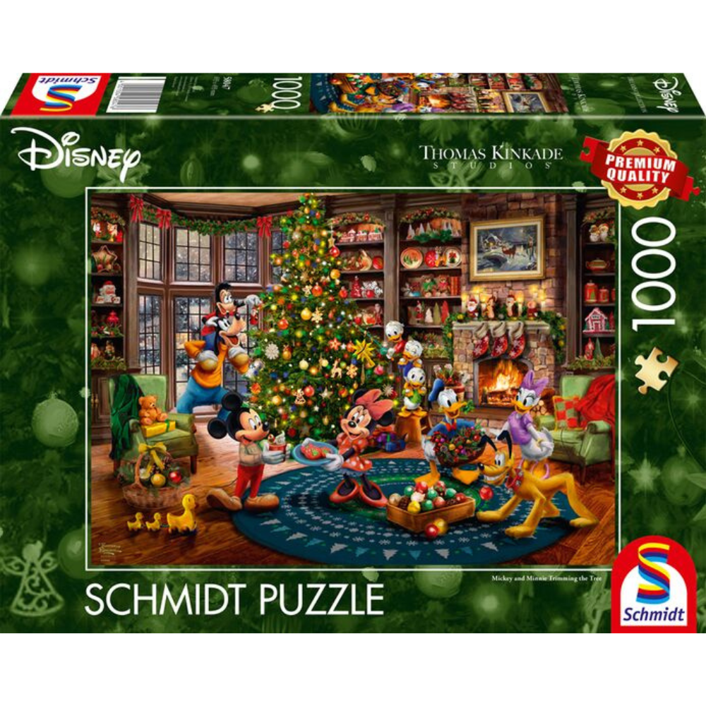 Thomas Kinkade: Mickey and Minnie - Trimming the Tree