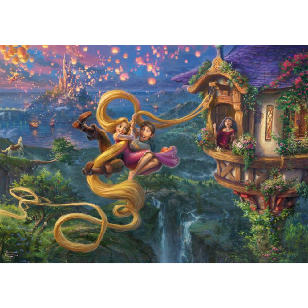 Thomas Kinkade: Disney Tangled Up in Love