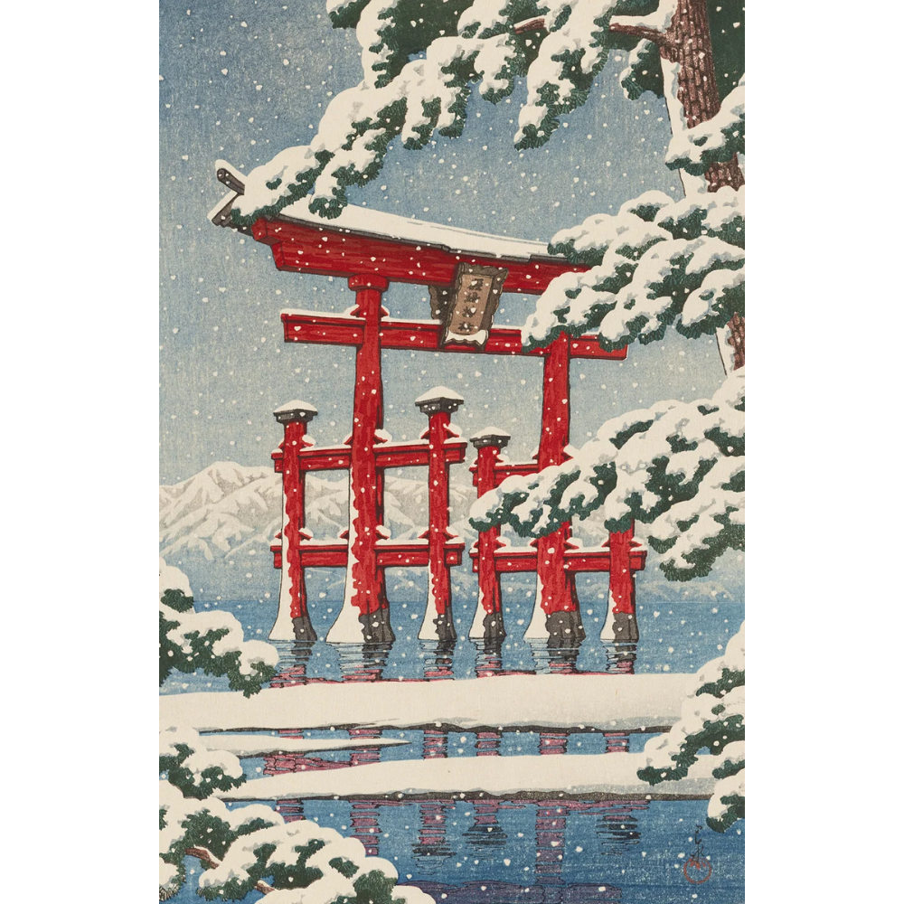 Kawase Hasui: Snowfall Double-Sided Jigsaw Puzzle Set (PRE-ORDER)