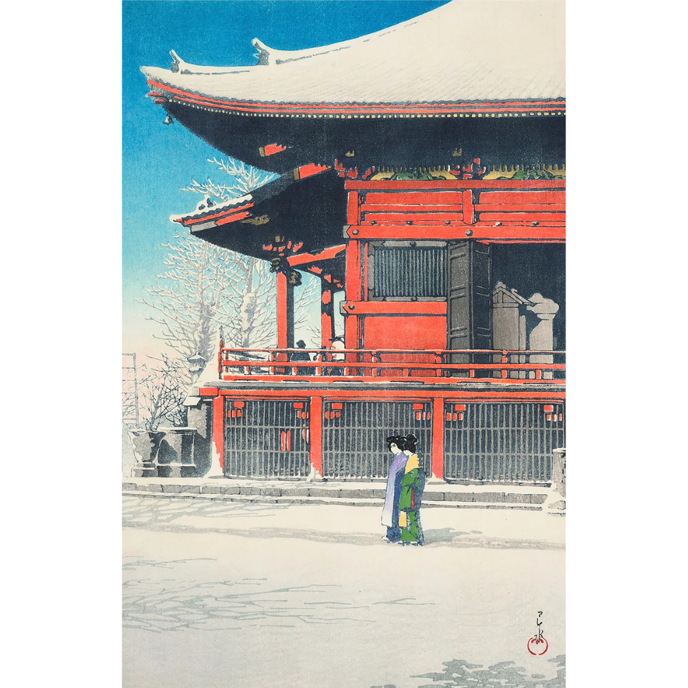 Kawase Hasui: Snowfall Double-Sided Jigsaw Puzzle Set (PRE-ORDER)