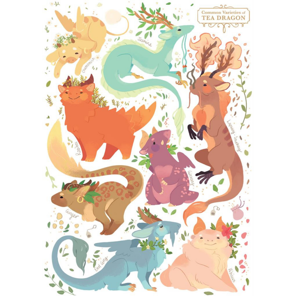 The Tea Dragon Society Jigsaw Puzzle #1: Common Varieties