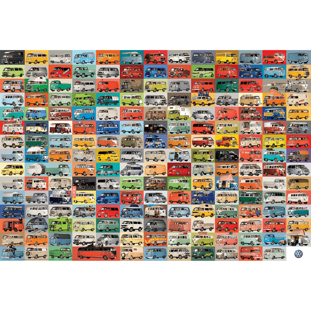 The VW Groovy Bus (2000 Pieces)