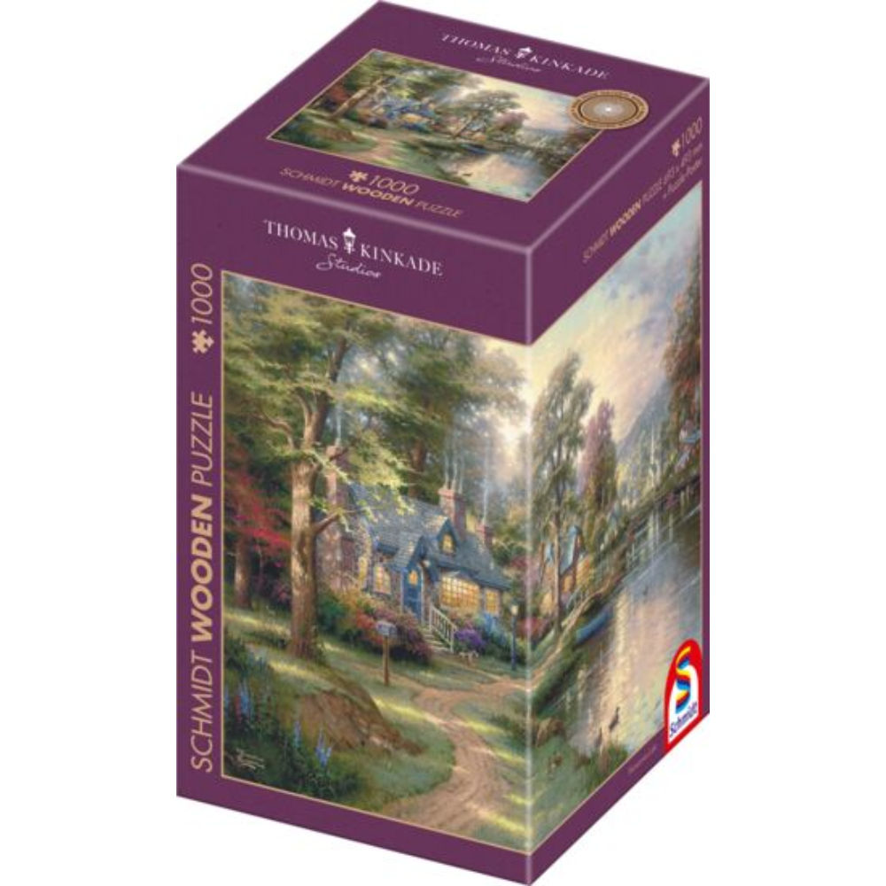 Thomas Kinkade: Hometown Lake Wooden Puzzle