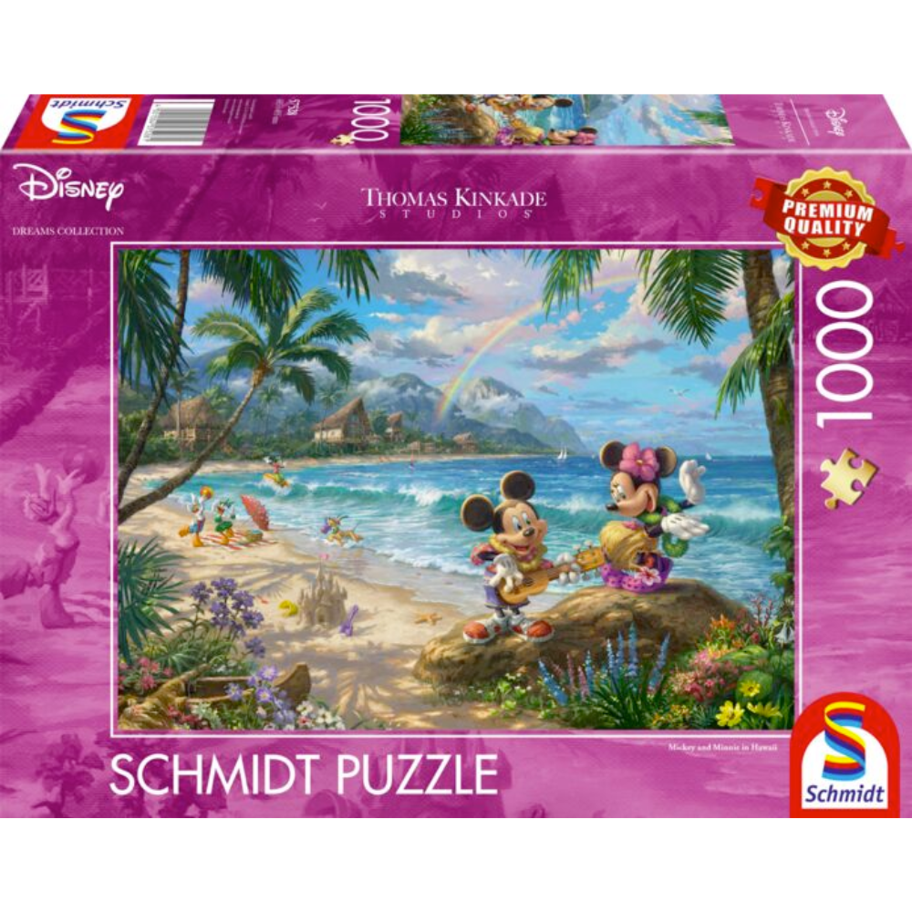 Thomas Kinkade: Mickey and Minnie in Hawaii