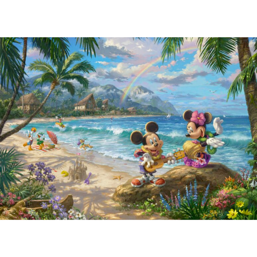 Thomas Kinkade: Mickey and Minnie in Hawaii