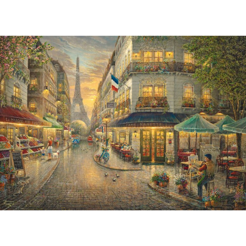 Thomas Kinkade: Paris Café Wooden Puzzle